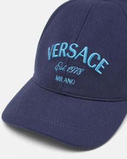 Chapeaux Et Casquettes | Versace Casquette De Baseball Versace Milano Stamp