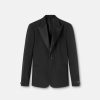 Blazers Et Costumes | Versace Blazer A Boutonnage Droit En Mohair Melange