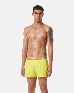 Maillots De Bain | Versace Short De Bain A Bordure Greca