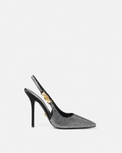 Medusa '95 | Versace Medusa '95 Slingbacks Avec Cristaux 110 Mm