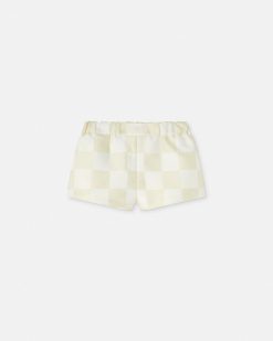 Pantalons Et Shorts | Versace Short Boxer En Soie Duchesse Contrasto