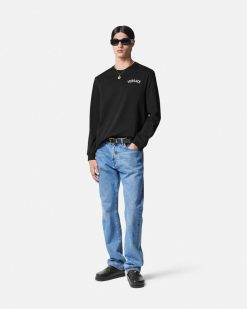 T-Shirts Et Polos | Versace T-Shirt Versace Milano Stamp