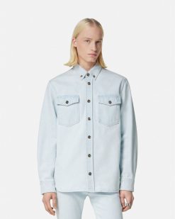 Denim | Versace Surchemise En Denim