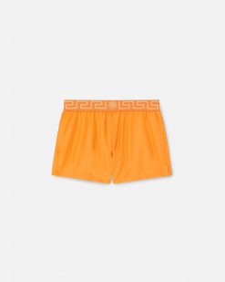 Maillots De Bain | Versace Short De Bain A Bordure Greca