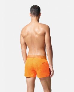 Maillots De Bain | Versace Short De Bain A Bordure Greca