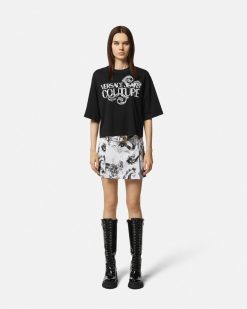 Vetements | Versace T-Shirt Watercolour Couture Avec Logo