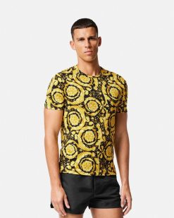 Loungewear Et Pyjamas | Versace Maillot De Corps Barocco