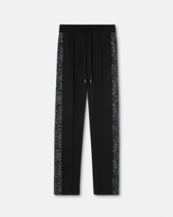 Pantalons Et Shorts | Versace Pantalon En Maille Jacquard Barocco