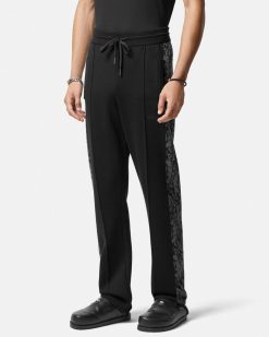 Pantalons Et Shorts | Versace Pantalon En Maille Jacquard Barocco