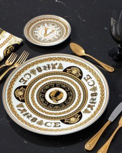 Collection Alphabet | Versace Assiette Q Virtus Alphabet 33 Cm