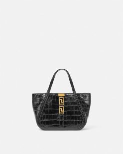 Greca Goddess | Versace Fourre-Tout Greca Goddess Effet Croco