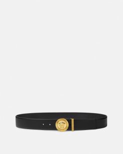 Ceintures | Versace Ceinture En Cuir Medusa Biggie