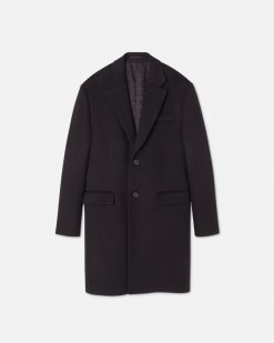 Vestes Et Manteaux | Versace Manteau A Boutonnage Droit