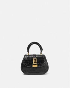 Greca Goddess | Versace Mini Sac Greca Goddess Aspect Croco