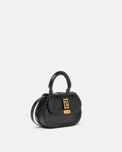 Greca Goddess | Versace Mini Sac Greca Goddess Aspect Croco