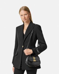 Greca Goddess | Versace Mini Sac Greca Goddess Aspect Croco