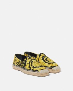 Mocassins | Versace Espadrilles A Imprime Barocco