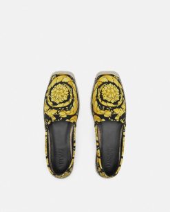 Mocassins | Versace Espadrilles A Imprime Barocco