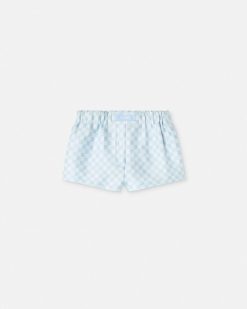 Pantalons Et Shorts | Versace Short Boxer En Soie Duchesse Contrasto