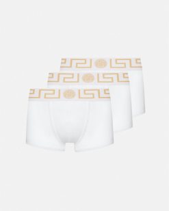 Boxers | Versace Lot De Trois Boxers Adherents A Bordure Greca