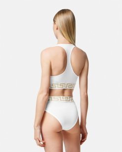 Soutiens-Gorge Et Slips | Versace Brassiere Decolletee A Bordure Greca