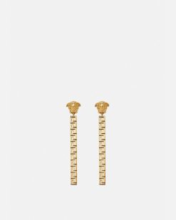 Boucles D'Oreilles | Versace Boucles D'Oreilles Pendantes La Medusa Greca