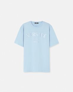 T-Shirts Et Polos | Versace T-Shirt Versace Milano Stamp