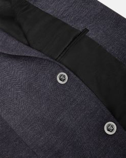 Blazers Et Costumes | Versace Blazer A Boutonnage Droit Et Chevrons