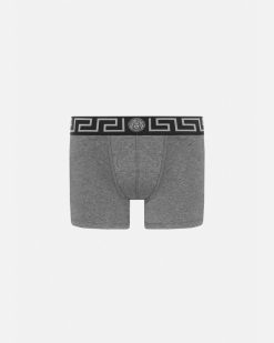 Boxers | Versace Boxer Long A Bordure Greca