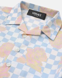 Vetements | Versace Chemise Versace Rose Contrasto Baby