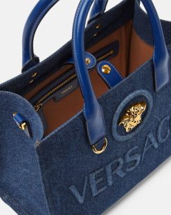 La Medusa | Versace Petit Fourre-Tout En Denim La Medusa