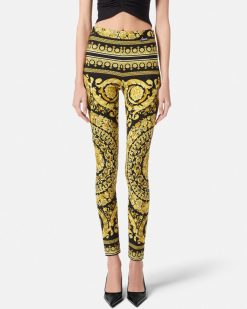 Pantalons Et Shorts | Versace Legging Barocco