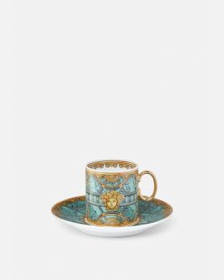 Cafe Et The | Versace Tasse Et Soucoupe Scala Del Palazzo Verde