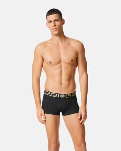 Boxers | Versace Boxer Adherent A Bordure Greca