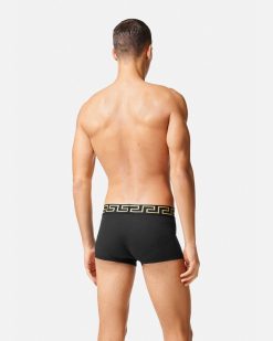 Boxers | Versace Boxer Adherent A Bordure Greca