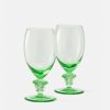 Verres Et Coupes | Versace Lot De 2 Verres A Vin Blanc Medusa Lumiere