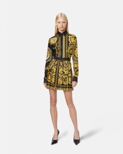 Jupes | Versace Jupe Plissee Barocco