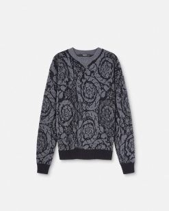 Maille | Versace Pull En Maille Barocco