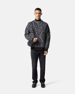 Maille | Versace Pull En Maille Barocco