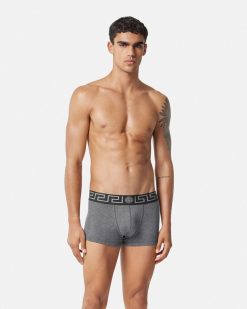 Boxers | Versace Boxer Adherent A Bordure Greca