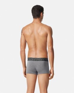 Boxers | Versace Boxer Adherent A Bordure Greca