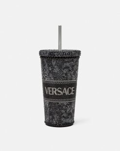 Voyages | Versace Mug De Voyage Barocco Avec Cristaux