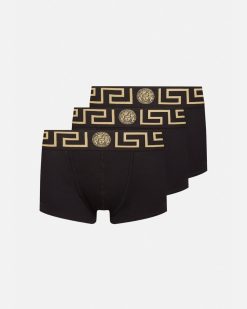 Boxers | Versace Lot De Trois Boxers Adherents A Bordure Greca