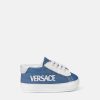 Chaussures Et Premiers Pas | Versace Baskets Baby Versace Logo En Denim