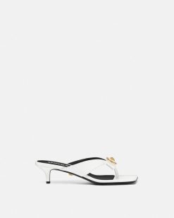 Gianni Ribbon | Versace Gianni Ribbon Mules Vernies 45 Mm