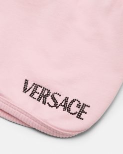 Vetements | Versace Short Kids A Bordure Greca Avec Cristaux