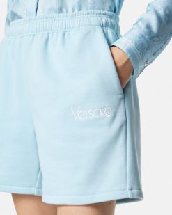 Pantalons Et Shorts | Versace Short De Survetement 1978 Re-Edition Logo