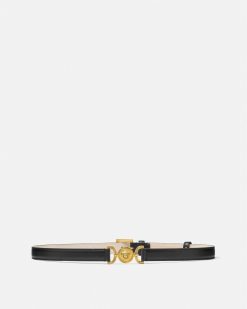 Ceintures | Versace Ceinture Fine En Cuir Medusa '95