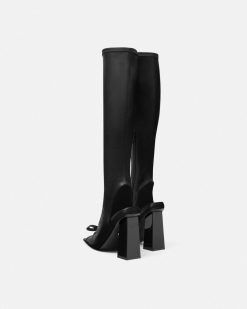 Gianni Ribbon | Versace Gianni Ribbon Bottes Genoux Ouvertes 105 Mm