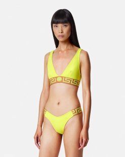 Maillots De Bain | Versace Bas De Bikini A Bordure Greca